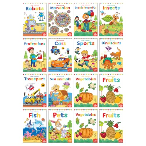 Coloring Books for Kids (Pack of 16 Books) - Shrink Wrap