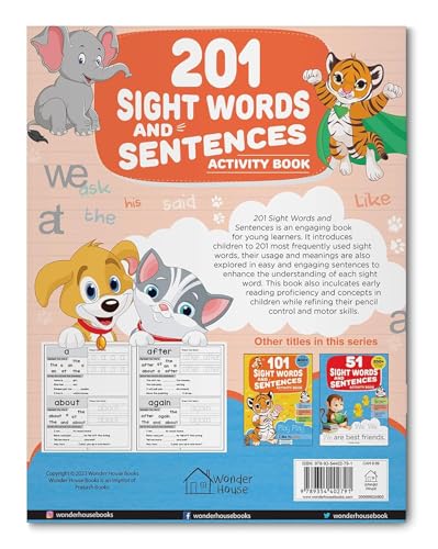201 Sight Words and Sentences: Activity Book for Children | 800+ Sentences to Read and Practice | Ages 5–8 | 5+ Hours of Learning and Fun