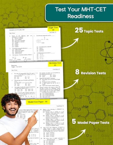 MHT-CET Chemistry Mock Test Series Book, 1500+ MCQs with Answers & Solutions | Topic Tests, Revision Tests & Model Test Papers | 2027 Pharmacy Entrance Exam Preparation