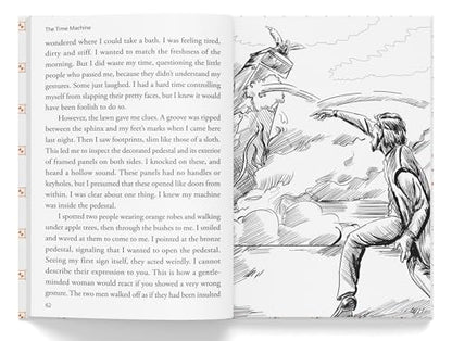 Time Machine: Illustrated Abridged Children Classics English Novel With Review Questions(Hardback)