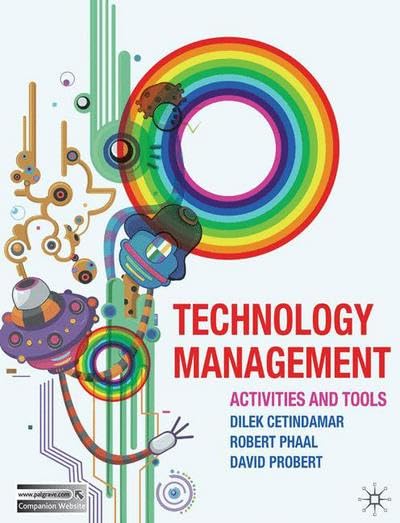 Technology Management: Activities and Tools book cover