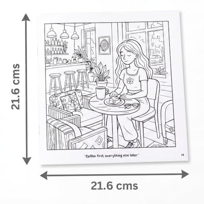 Living My Best Life – A Cozy Coloring Book for Adults & Teens ,Relaxing Cozy Girl Moments, Positive Illustrations & Stress-Free Coloring (Cozy Series)
