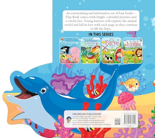 Under the Ocean - Lift The Flap Book for Kids Age 3-6 Years with Bright and Colourful Pictures- Early Learning Novelty Book for Children