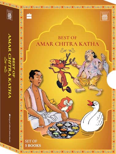 Best Of Amar Chitra Katha: Boxset of 5 chapter books containing Stories from the Panchatantra, Tales of Wit and Wisdom, Jataka Tales, Fabulous F (The Amar Chitra Katha Collection)