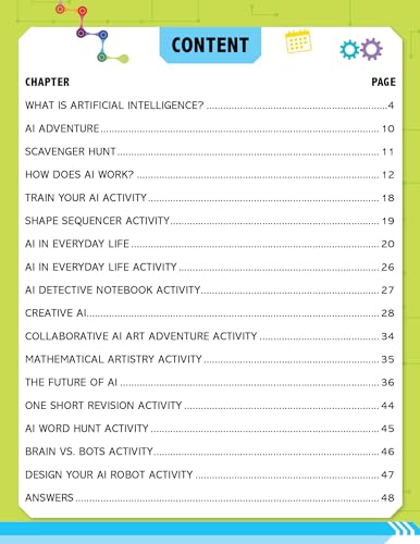 Artificial Intelligence Activity Book for Kids Age 7+ | My Journey into Artificial Intelligence | Fun & Educational Activities about AI, Computers, Machine Learning, Robots, and Voice Assistants