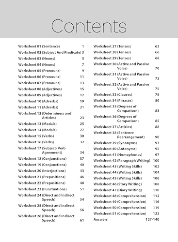 MTG 51 English Grammar Worksheets Class 6 – Grammar Work books to practice English concepts in interactive way (Based on CBSE/NCERT)