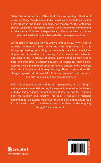 Why I Am an Atheist [Premium Paperback] | Letters & Jail Diary of Bhagat Singh | Revolutionary Writings, Political & Philosophy | Freedom Fighters & History Books| Essays on Atheism |Bhagat Singh Book