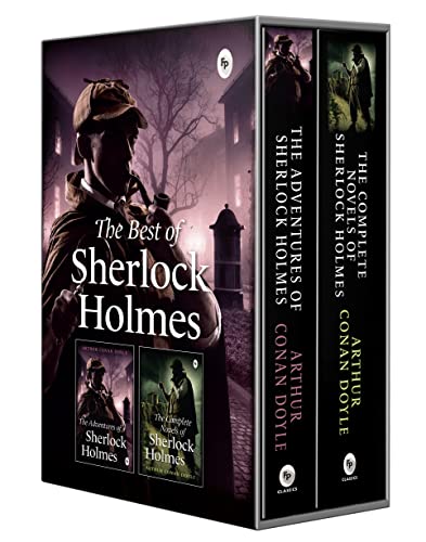 The Best of Sherlock Holmes (Set of 2 Books) | The Adventures of Sherlock Holmes | The Complete Novels | Perfect Gift Set | Classic Detective Edition | Ideal for Mystery Lovers | Original Premium Gift Edition