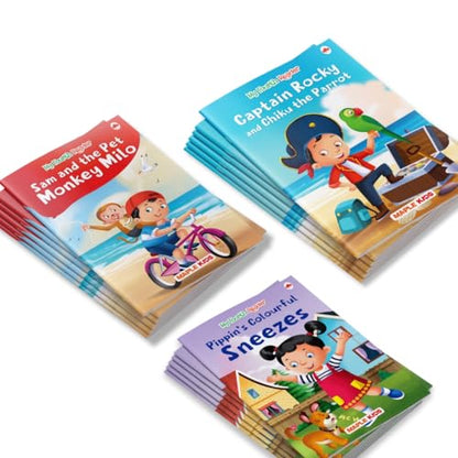Story Books for Kids - Fourth Reader (Illustrated) (Set of 6 Books) - Phonic stories - Bedtime Stories - Age 5 + - Read Aloud to Infants, Toddlers