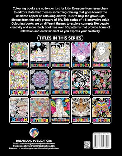 Patterns Adult Colouring Book for Peace & Relaxation | Intricate Designs and Beautiful Motifs for Creative Expression and Stress Relief