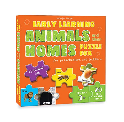 Early Learning Animals & Their Homes Puzzle Box For Preschoolers And Toddlers - Learning Aid & Educa