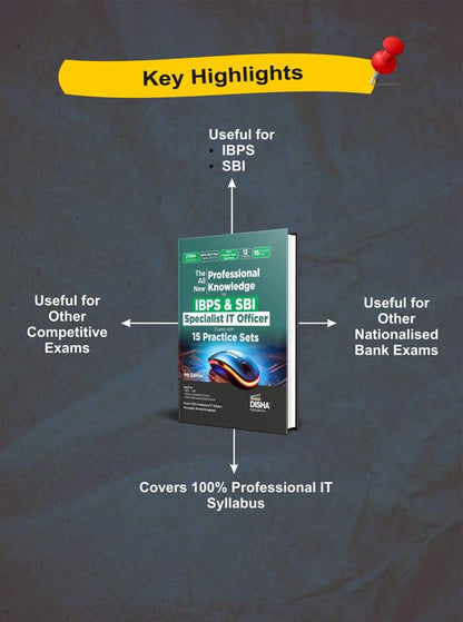 Disha The All New Professional Knowledge for IBPS & SBI Specialist IT Officer Bank Exams with PYQs & 15 Practice Sets 9th Edition