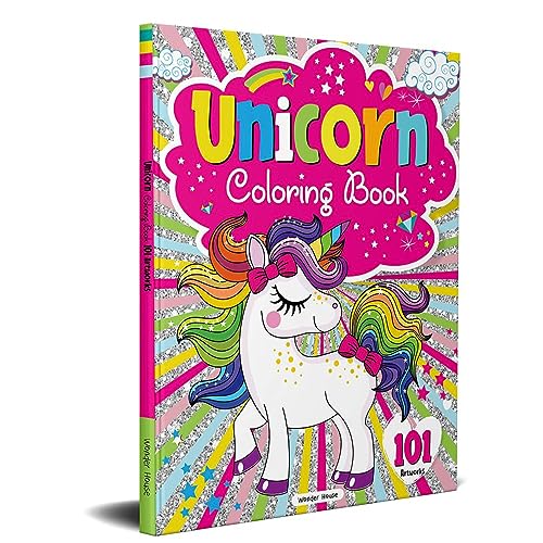 101 Unicorn Colouring Book: Fun Activity Colouring Book For Children book cover