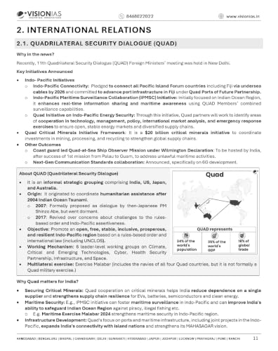 Vision IAS Monthly Current Affairs Magazine January to June 2026 in English Black and White, Printout 2026