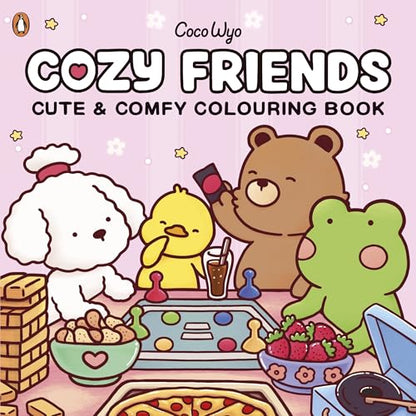 Cozy Friends: Coloring Books for Adults by Coco Wyo | Cute Animal Friends Coloring Pages, Cozy Simple Designs, Stress Relief & Relaxation: A relaxing cosy colouring book, from the bestselling author