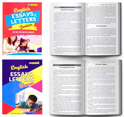 English Essays & Letters Book for Students Junior (For 6th, 7th And 8th Students) & Senior (For 8th, 9th & 10th Students) combo | Essay & Letter ... Composition Book for Middle School Students