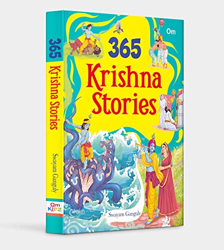 365 Krishna Stories: Tales of Lord Krishna’s Miracles, Wisdom & Devotion | Inspiring Hindu Stories for Kids & Families | Illustrated Storybook from the Bhagavad Gita & Puranas | Ages 8+