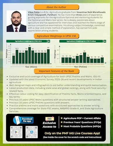 PMF IAS Indian Agriculture for UPSC and State Civil Services Exams 2026-27
