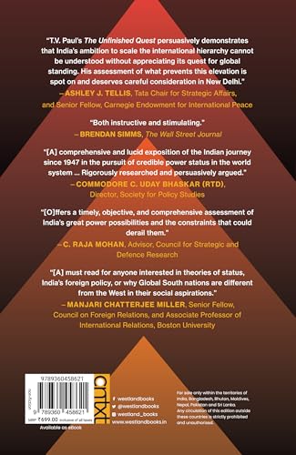 The Unfinished Quest: India’s Search for Major Power Status from Nehru to Modi