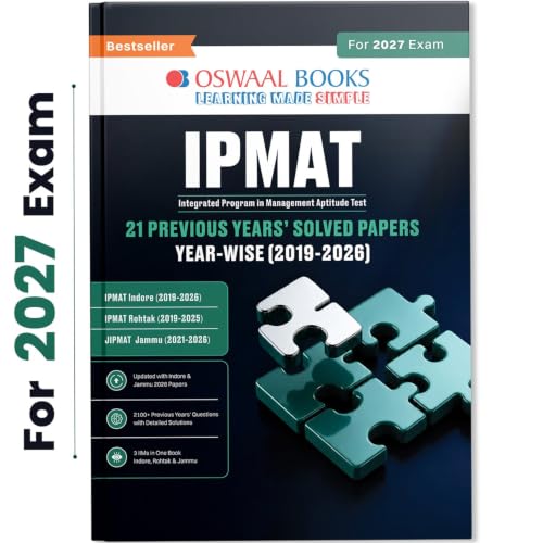 Oswaal IPMAT 21 Previous Years' Solved Papers (2019–2026) | Latest 2026 Solved Papers | 2100+ Questions with Detailed Solutions | IPMAT Indore, Rohtak & JIPMAT | Trend Analysis (2022–2026)