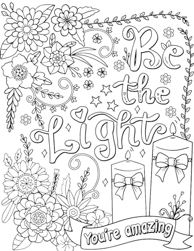 Motivation – Colouring Book for Adults | Inspirational Quotes to Color for Stress Relief, Mindfulness & Relaxation | Positive Affirmation Activity Book for Teens & Adults