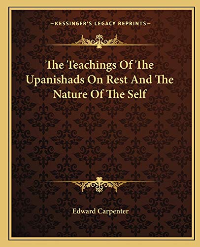 The Teachings of the Upanishads on Rest and the Nature of the Self book cover