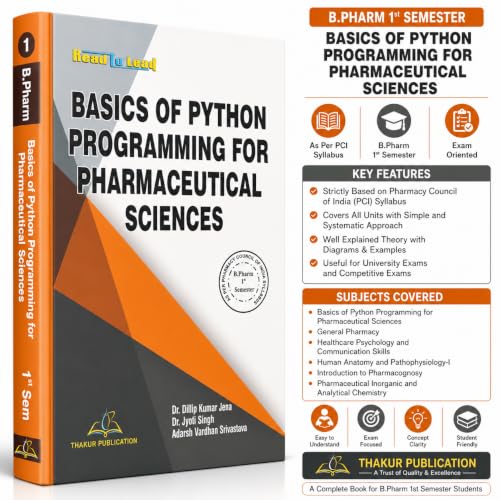 B.Pharma 1st Semester (5 IN 1) COMBO PACK According to Latest Syllabus of PCI, Thakur Publication (No.1 In Pharmacy BookS ) |NEP 2020, PCI 2026 SYLLABUS