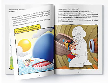 Fairy Tales Comprehension – Pinocchio A Classic Tale with Questions & Exercises | Develop Vocabulary & Reading Skills | Ages 5–8 | 2+ Hours of Literary Fun