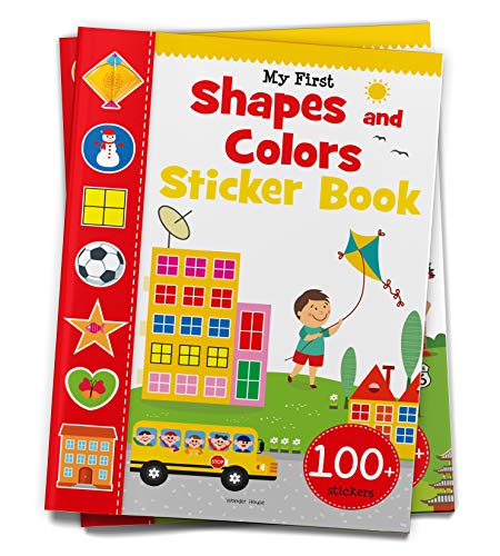 My First Shapes and Colours Sticker Book: Exciting Sticker Book With 100 Stickers book cover