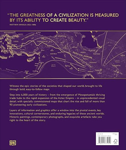 Civilizations Map by Map: From Ancient Empires to Forgotten Cultures (DK History Map by Map)