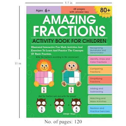 Math Activity Books Bundle 2 – Multiply / Fraction / Addition (Pack of 3 Books)