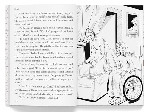 Heidi : Illustrated Abridged Children Classics English Novel with Review Questions