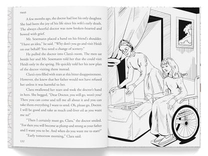 Heidi : Illustrated Abridged Children Classics English Novel with Review Questions