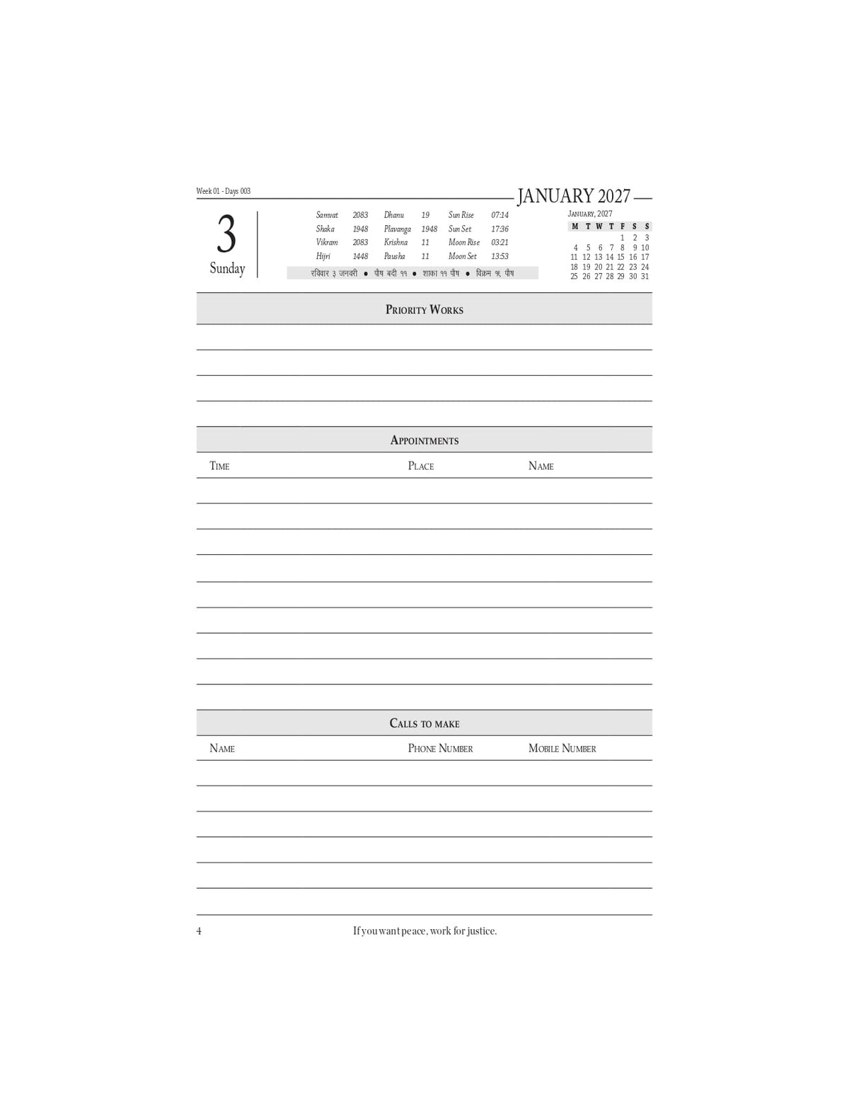 Lawmann's Legal Referencer 2027 | Lawyer's Medium Diary | Size 8.75 * 5.75 Inches | Black Cloth Hardbound | Ad Valorem Fee, Period of Limitation, Offences under BNS & Legal Drafting