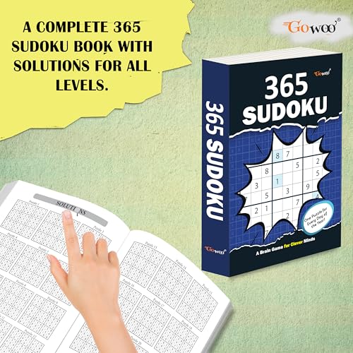 365 Sudoku :- Brain Training Sudoku Puzzle Book, Sudoku puzzle book, Brain Booster sudoku book, 365 sudoku puzzles book, Classic Sudoku Puzzle Book, Travel-sized sudoku puzzle book