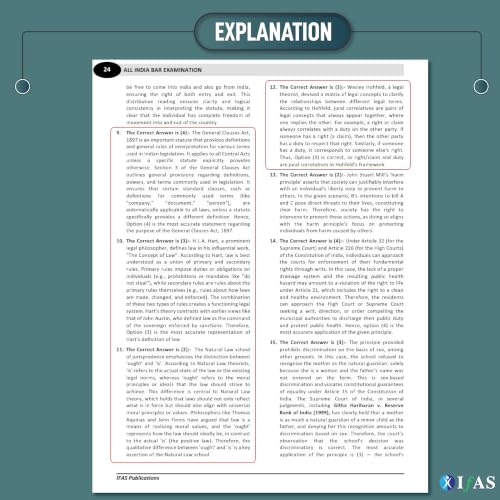 AIBE Exam Books 2026 | 16 Years (2011–2026) AIBE Previous Question Paper Solved with Detailed Solutions | Topicwise PYQ Book for All India Bar Examination | IFAS