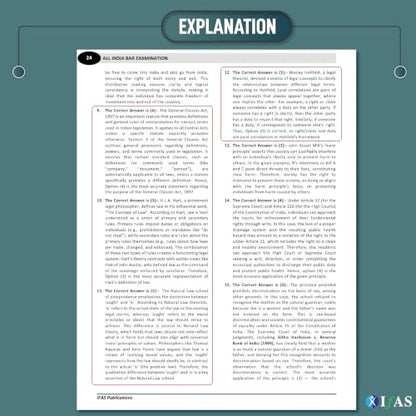 AIBE Exam Books 2026 | 16 Years (2011–2026) AIBE Previous Question Paper Solved with Detailed Solutions | Topicwise PYQ Book for All India Bar Examination | IFAS