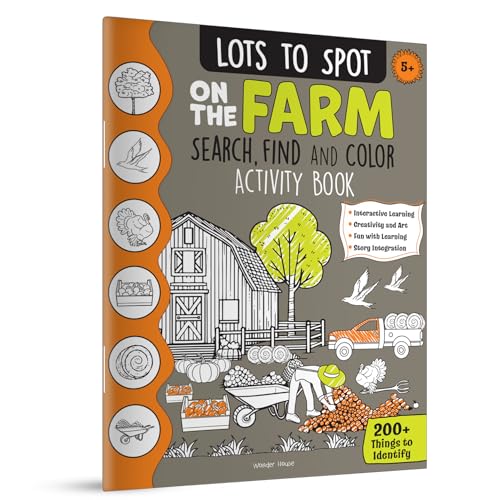 Lots to Spot On The Farm: Search, Find and Color Activity Book