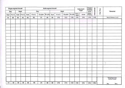 Professional Pilot Logbook
