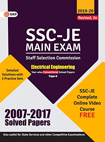 SSC 2020 : Junior Engineer - Electrical Engineering Paper II - Conventional Solved Papers (2007-2017 book cover