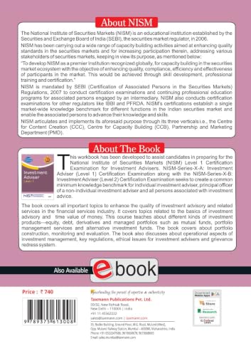 NISM X Taxmann's Investment Adviser (Level 1) – Spanning Financial Planning | Investment Products | Portfolio Management | Regulation—Across 6 Modules & 20 Chapters