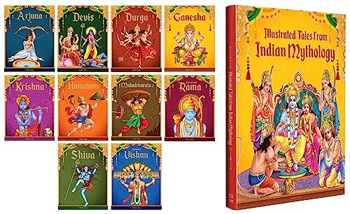 Tales from Indian Mythology (Collection of 10 Books): Story Books For Kids & Illustrated Tales From Indian Mythology