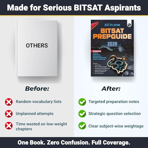 PW BITSAT Book 2026 – All In One BITSAT Prep Guide | PCM + English Proficiency & Logical Reasoning | Crisp Theory | Chapterwise PYQs | Most Probable MCQs & Question Bank [Paperback]