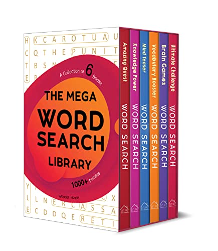 The Mega Word Search Library: Gift Boxset for Kids (Set of 6 Books) | Boost Vocabulary & Focus | Ages 7–12 | 300+ Fun Word Puzzle Challenges