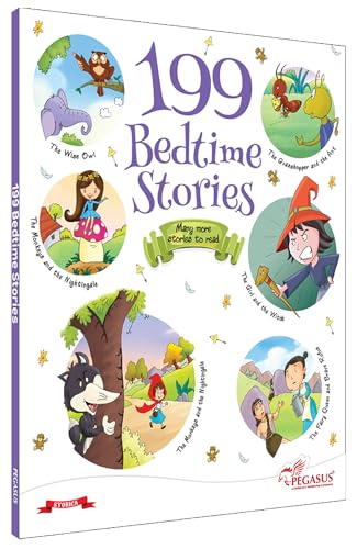 199 Bedtime Stories with colorful Pictures for 3-6 Years Old Kids & Children