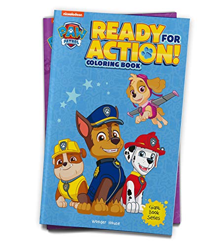 Ready For Action! : Paw Patrol Giant Coloring Book For Kids book cover