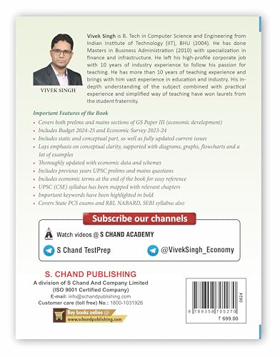 Indian Economy 8th Edition (In English) 2025 | For UPSC, APPSC Group 2, RBI Grade B, JAIIB, Exam CSE | All Competitive Exams Book | Question Bank General Studies GS Paper 3 | Includes Budget 2024-25 & Economic Survey 2023-24