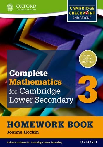 Oxford International Maths For Cambridge Secondary 1 Workbook 3 book cover