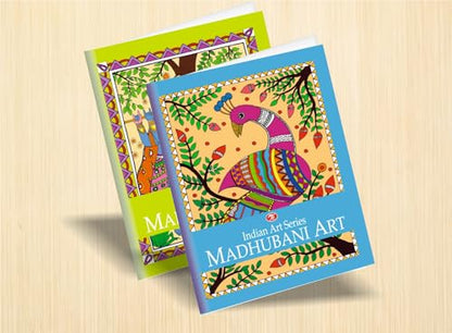 Madhubani Art (Set of 4 Books) | Traditional Indian Folk Art Coloring