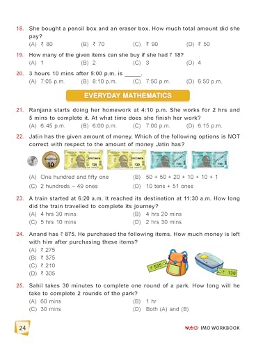 MTG International Mathematics Olympiad (IMO) Workbook Class 2 - Chapter-wise MCQs with Achievers Section - SOF Olympiad Books For 2026-27 Exam